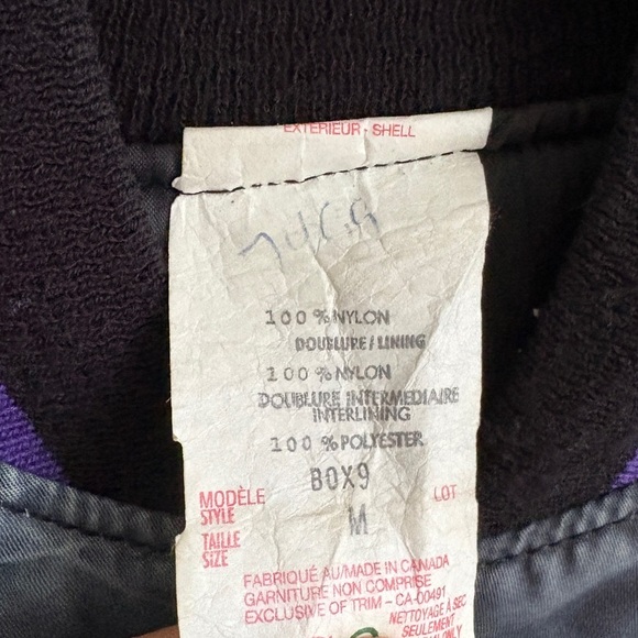 Vintage PINZEL purple varsity bomber size Small - Picture 5 of 7